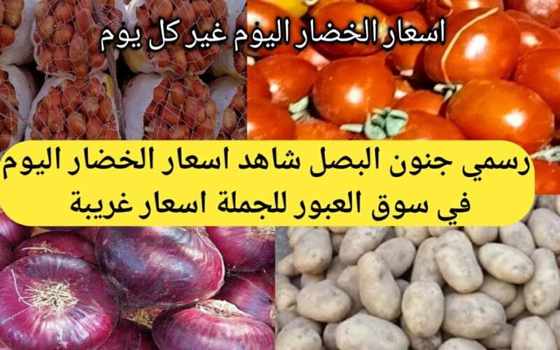 “بكام الطن؟” اسعار البصل الآن 2023 اسعار الخضروات والفاكهة اليوم السبت في سوق العبور
